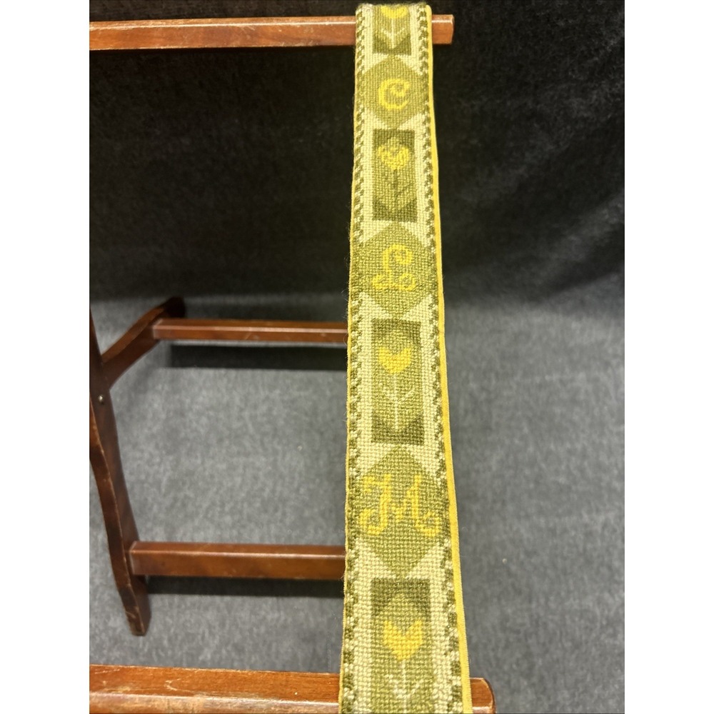 Vintage Wood Butler's Serving Tray Luggage Suitcase Folding Rack Stand 19" Tall - Picture 7 of 12